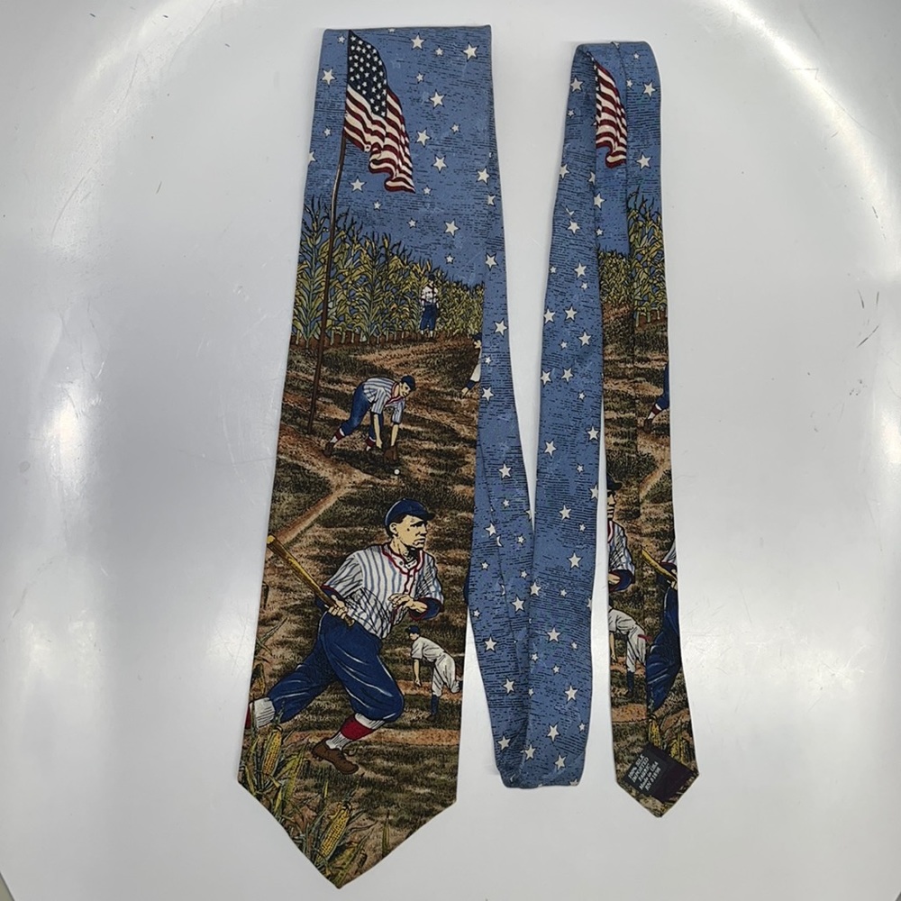 Tango Max Raab Americana Series Dream Team Baseball Sport Novelty Men’s Neck Tie